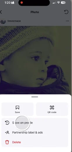 Show on Profile