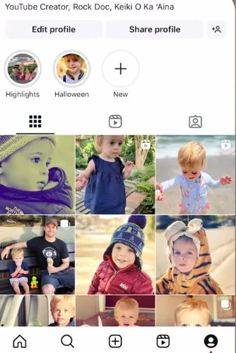 Άνοιξε την εφαρμογή Instagram και πήγαινε στο προφίλ σου