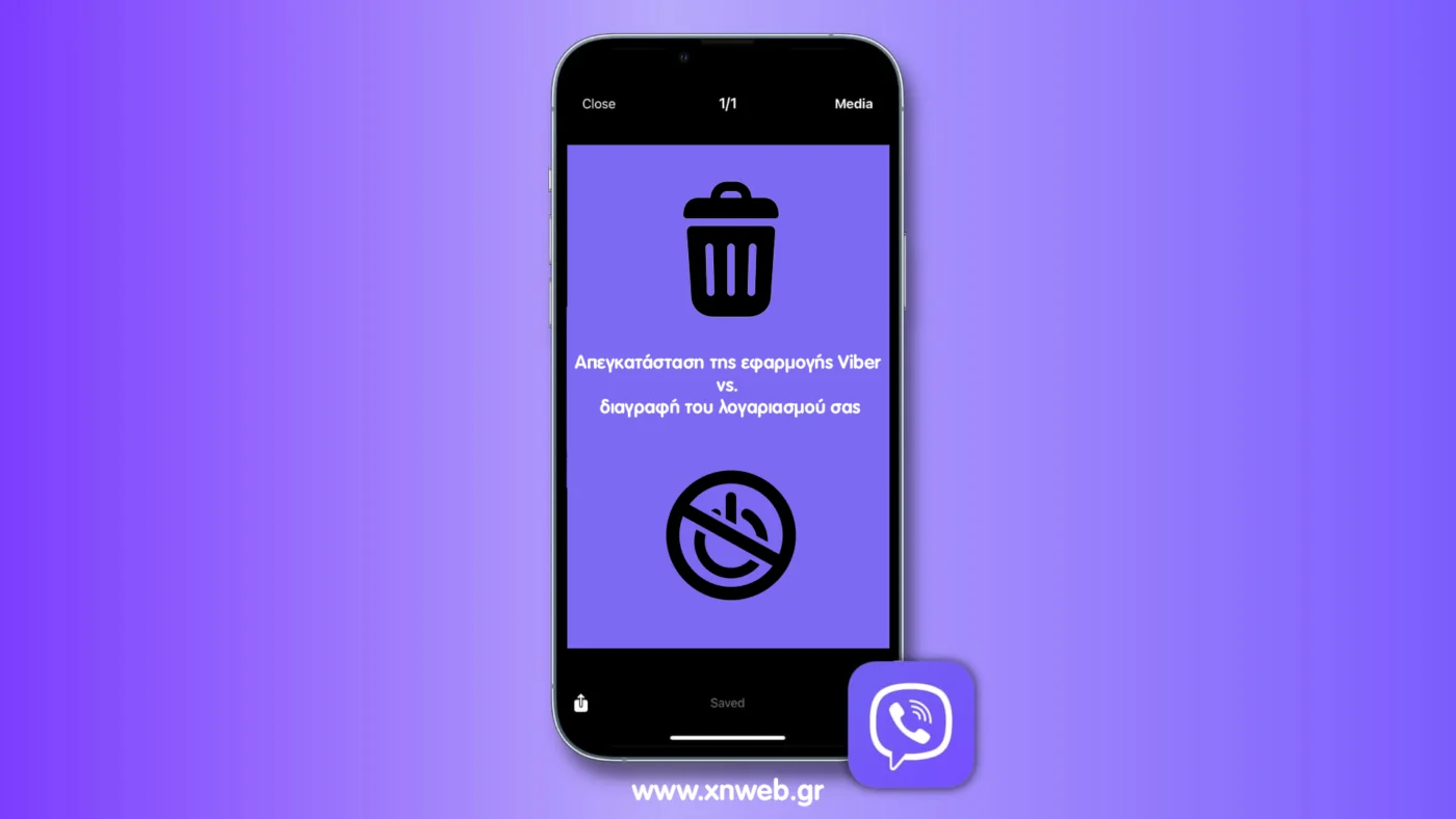 απενεργοποίηση Viber λογαριασμού διαγραφή viber