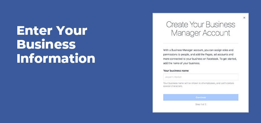 Step by step to set up your business page on facebook business Εισαγάγετε τα στοιχεία της επιχείρησής σας