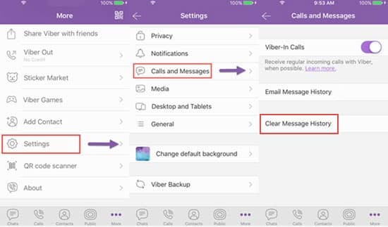 How do I delete Viber messages, the right way Διαγραφή ιστορικού μηνυμάτων Viber
