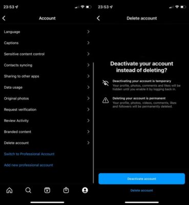 Πως γίνεται η διαγραφη instagram απο κινητο; Βήμα βήμα η απενεργοποίηση instagram διαγραφη instagram απο κινητο