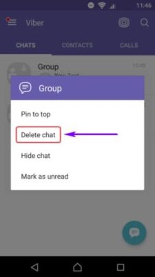 Διαγράψτε τα μηνύματα Viber και αποχωρήστε από την ομάδα
