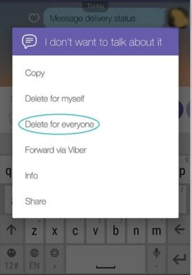 Πως να διαγράψετε μηνύματα Viber που δεν θέλατε να στείλετε