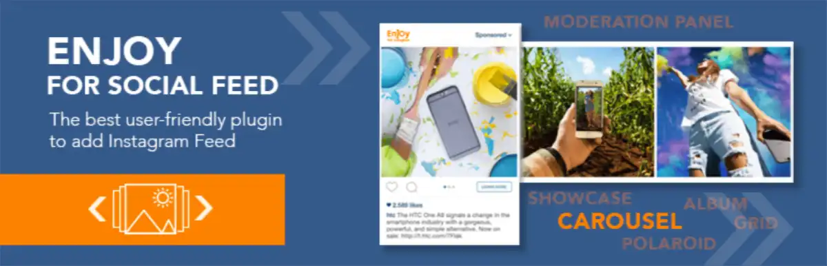 Top 10 δωρεάν Instagram plugins για WordPress το 2023 Enjoy Social Feed plugin για WordPress