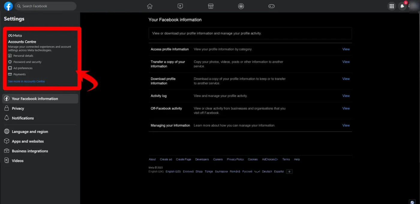 Οριστικη διαγραφη facebook: Πώς να διαγράψετε μόνιμα το λογαριασμό σας σε κινητό / PC οριστικη διαγραφη facebook υπολογιστή meta accounts centre
