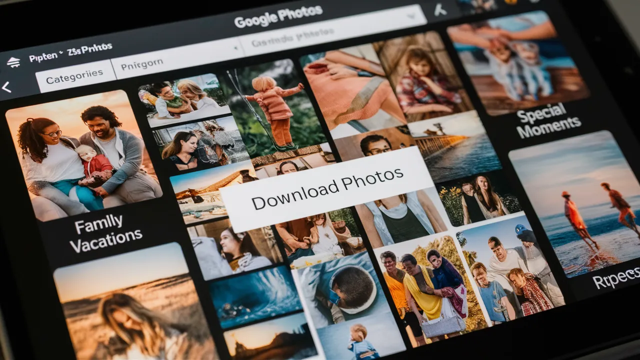 Κατέβασμα φωτογραφιών από το Google Photos