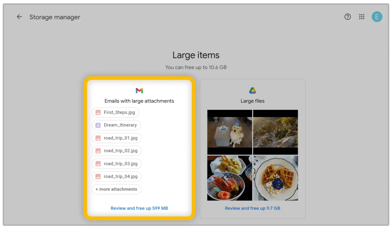 Γεμισε το gmail, δείτε πως γίνεται η απελευθέρωση χώρου στο gmail σας εύκολα επιλογή Email με μεγάλα συνημμένα