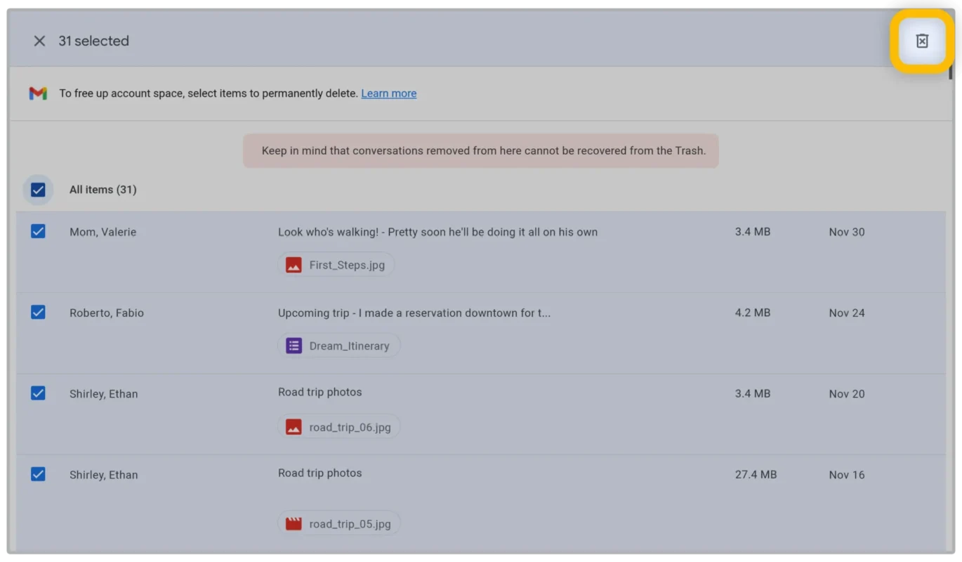Γεμισε το gmail, δείτε πως γίνεται η απελευθέρωση χώρου στο gmail σας εύκολα οριστική διαγραφή αρχείων