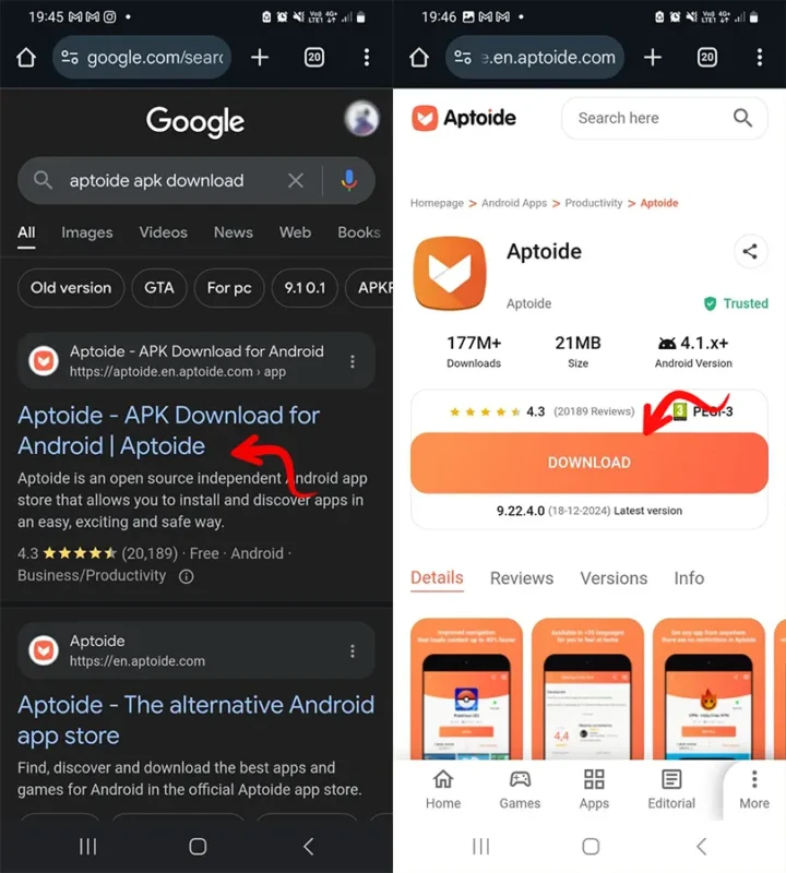 APTOIDE APK DOWNLOAD