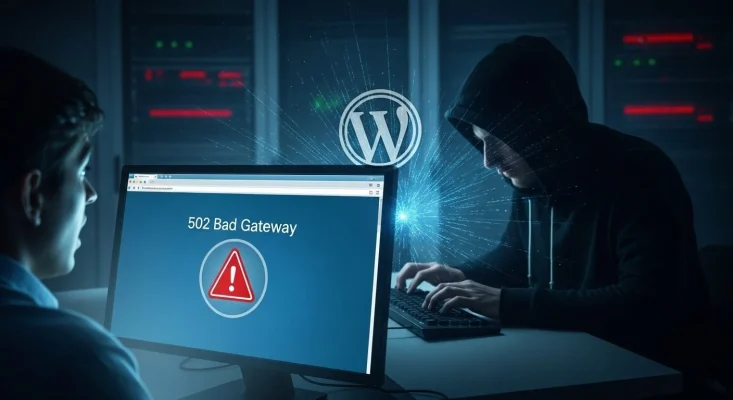 WordPress Υπό Επίθεση; Μάθε Πώς να Εντοπίζεις και να Μπλοκάρεις Κακόβουλες IPs Άμεσα! 502 BAD GATEWAY XNWeb Design Your Idea