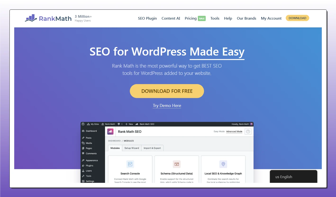 rankmath seo plugin