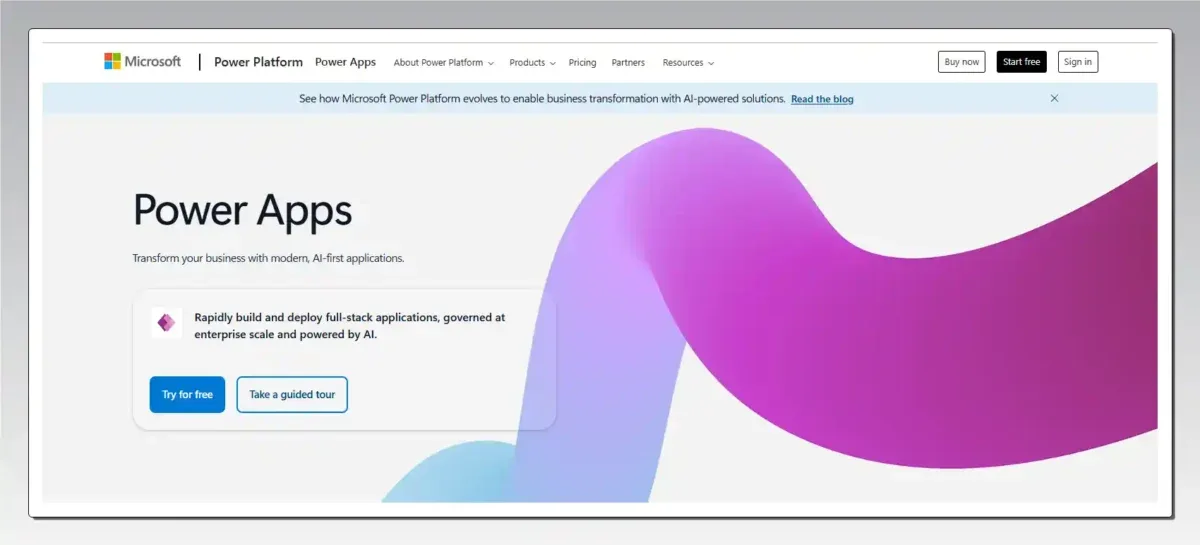 Τα 5 καλύτερα AI App Builder για δημιουργία website Microsoft Power Apps: Επιχειρηματικές Εφαρμογές στο Οικοσύστημα Microsoft 365