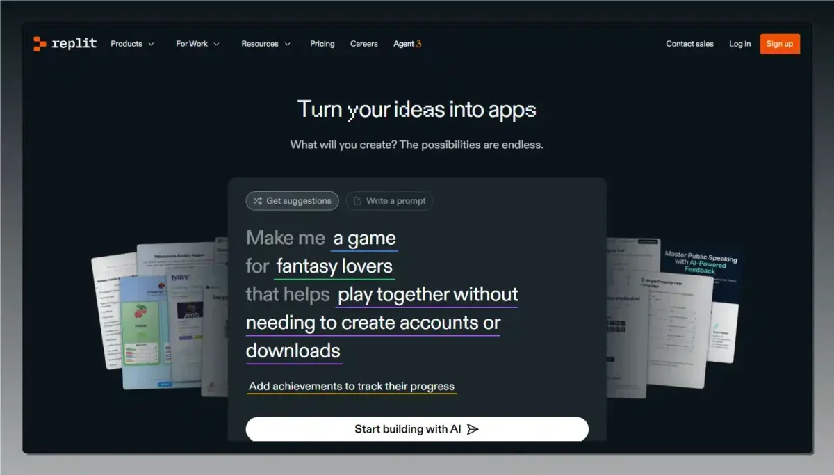 Τα 5 καλύτερα AI App Builder για δημιουργία website Replit: Συνεργατικός Προγραμματισμός και Γρήγορο Prototyping