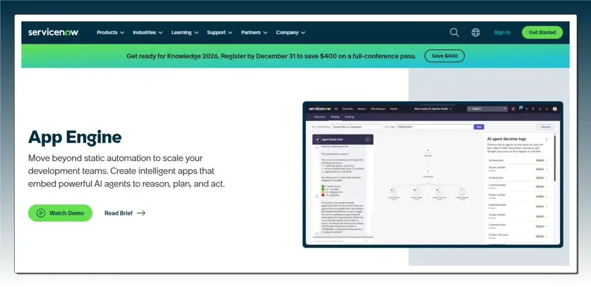 Τα 5 καλύτερα AI App Builder για δημιουργία website ServiceNow App Engine: Αυτοματοποίηση Σύνθετων Εταιρικών Workflows