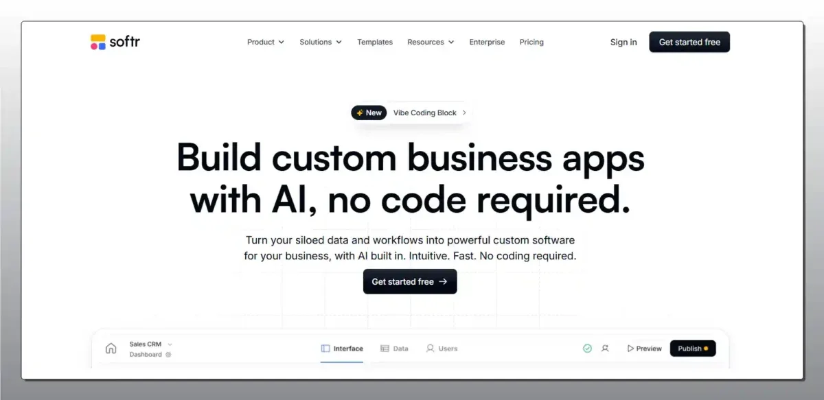 Τα 5 καλύτερα AI App Builder για δημιουργία website Softr: Δημιουργία Web Apps από Airtable και Google Sheets