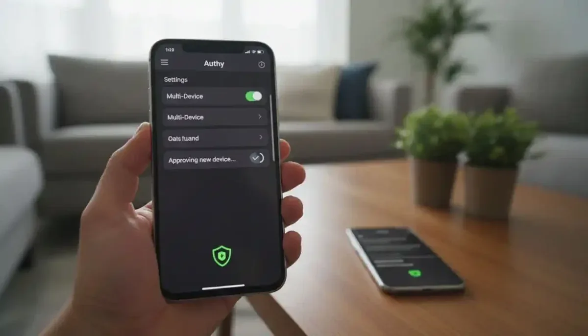 Έγκριση νέας συσκευής στο Authy με ενεργό Multi-Device