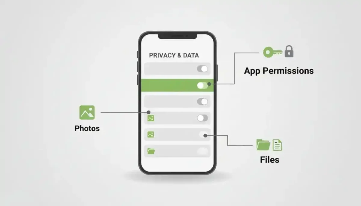 Έλεγχος αδειών όταν το WhatsApp δεν έχει πρόσβαση σε φωτογραφίες και αρχεία