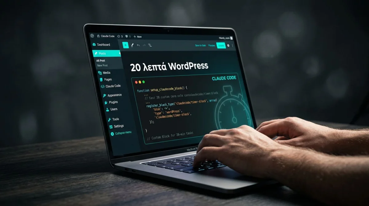 WordPress site σε 20 λεπτά με το Claude Code 1