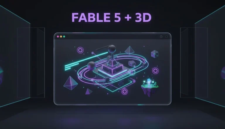 Fable 5 για web design: 7 δοκιμές με 3D 1