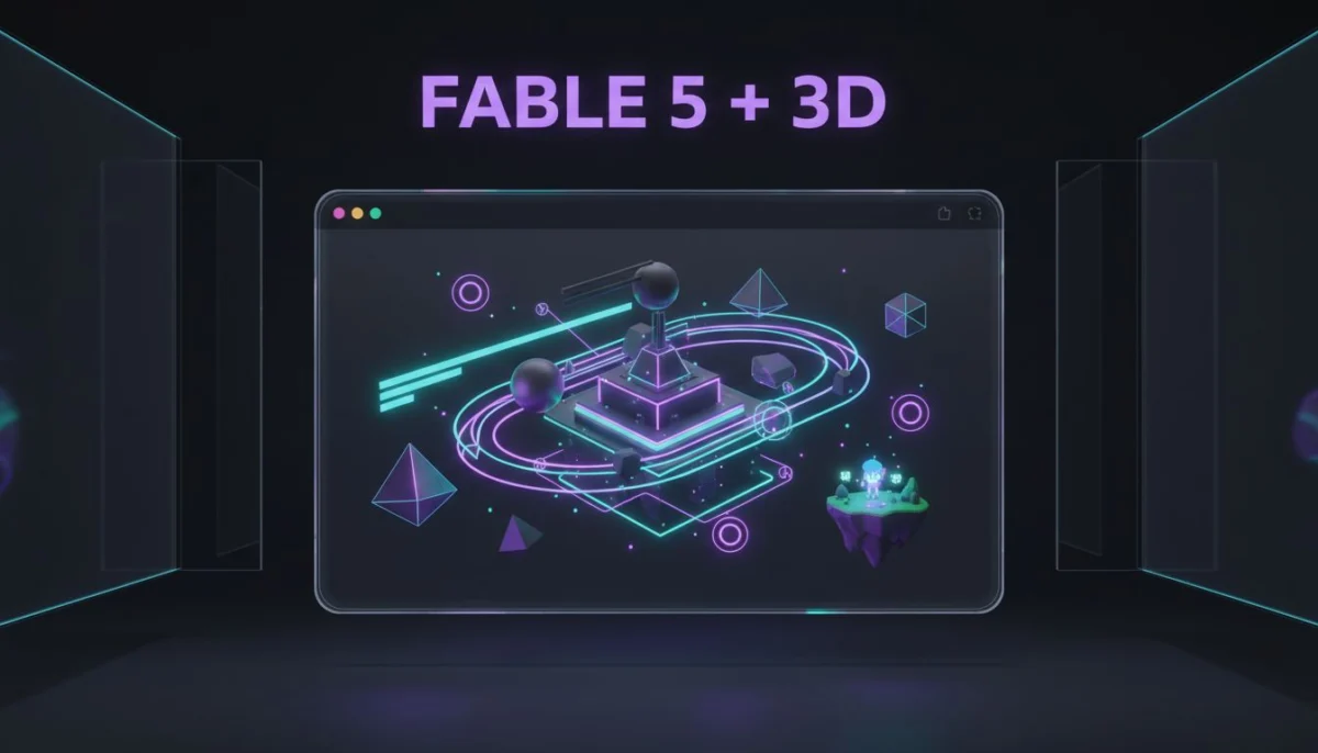 Fable 5 για web design: 7 δοκιμές με 3D 1