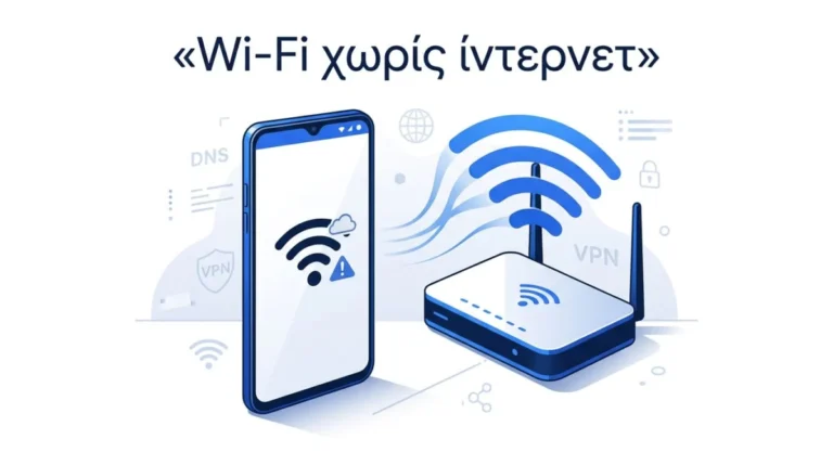 Wi-Fi χωρίς ίντερνετ Android: 8 λύσεις που δουλεύουν 1