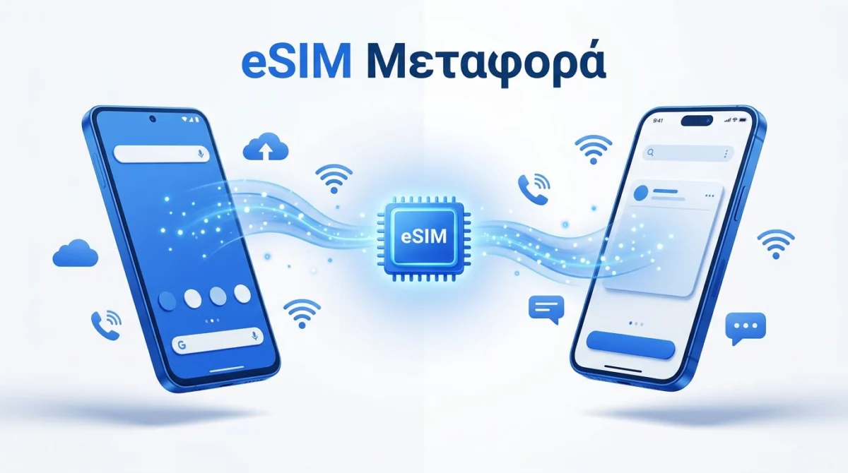 eSIM Android iPhone: Ενεργοποίηση και Μεταφορά Αριθμού 1