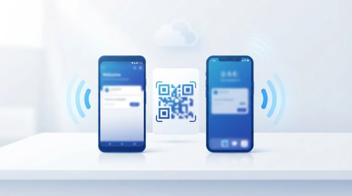 Android και smartphone δίπλα σε κάρτα με κωδικό ενεργοποίησης.