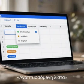Αναπτυσσόμενη λίστα στο Google Sheets: οδηγός δημιουργίας 1
