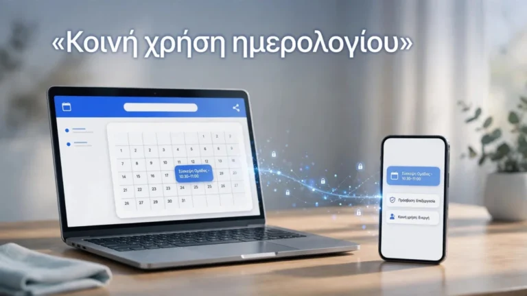 Κοινή χρήση στο Google Calendar: Βήματα και άδειες 1